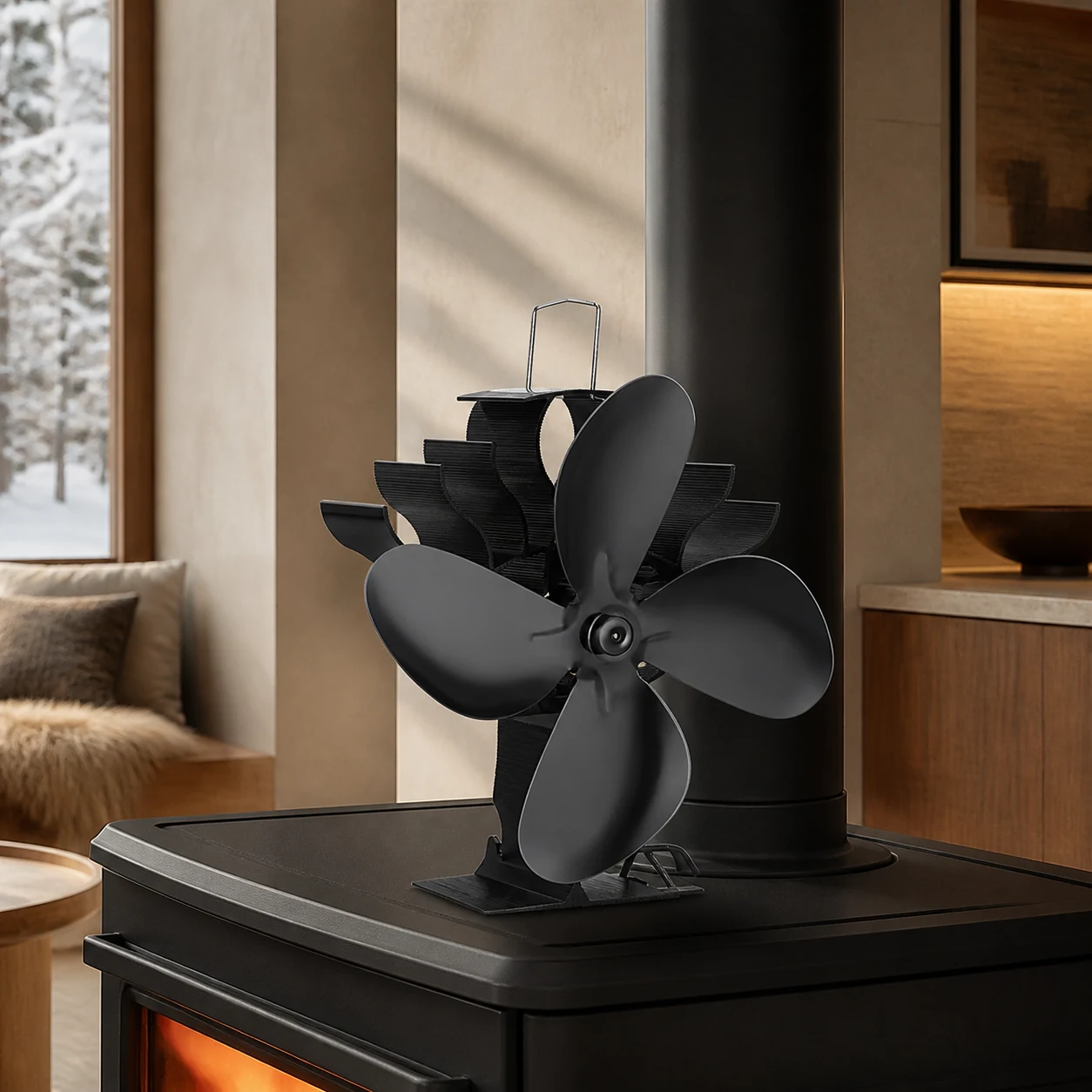 Non-Electricity Four-Blade Fan view 1