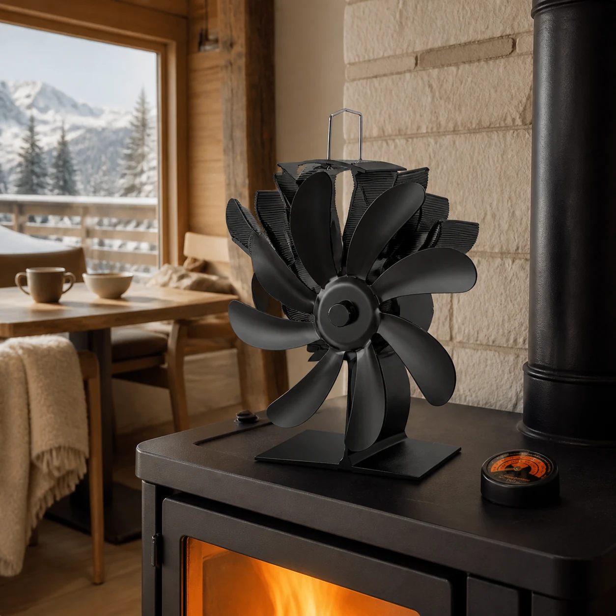 Seven-Blade Heat-Activated Thermal Fan view 1
